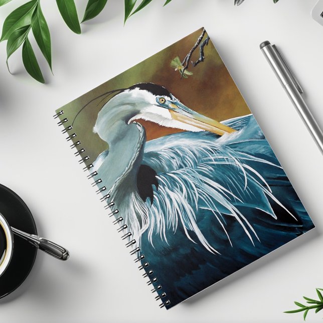 Caderno Espiral Garça Azul (Criador carregado)