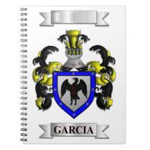Caderno Espiral Garcia Sobrenome e Escudo