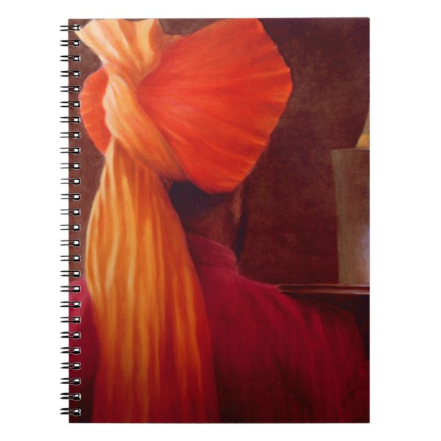 Caderno Espiral Garçom de vinho no Taj (Frente)