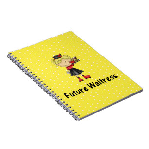 Caderno Espiral garçonete futuro