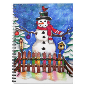 Caderno Espiral Garden Snowman
