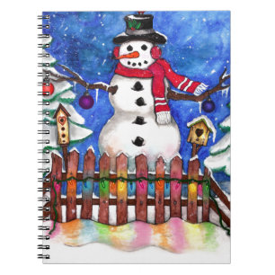 Caderno Espiral Garden Snowman