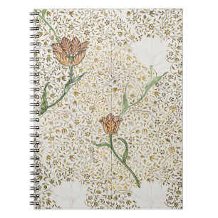 Caderno Espiral Garden Tulip de William Morris (1885)