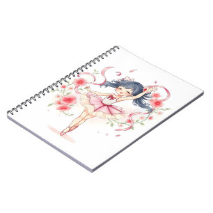 Caderno Espiral Garota bailarina fofa