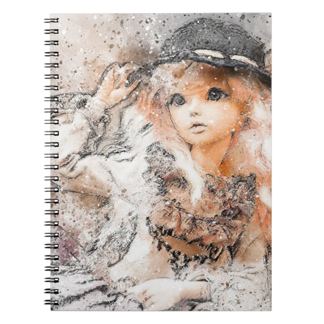 Caderno Espiral Garota Bonita (Frente)