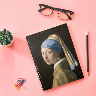 Caderno Espiral Garota com pérolas Johannes Vermeer