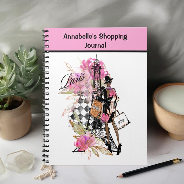 Caderno Espiral Garota Comprada do Harlequin em Paris (Criador carregado)