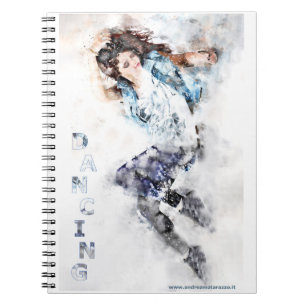 Caderno Espiral Garota dançante