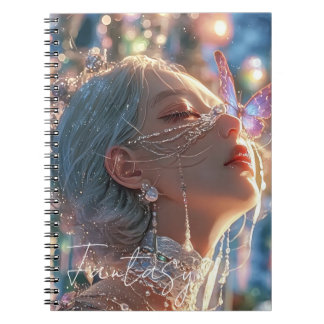 Caderno Espiral Garota de fantasia sombria
