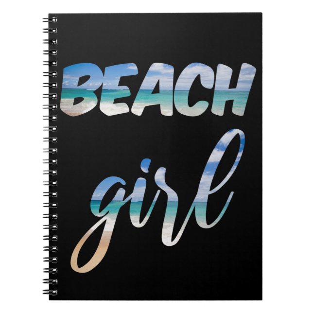 Caderno Espiral Garota de Praia (Frente)