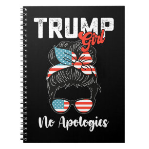 Caderno Espiral Garota do Trump Sem Desculpas Eleição Presidencial