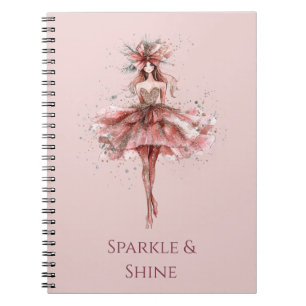 Caderno Espiral Garota Espelhada em Vestido