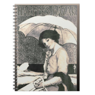 Caderno Espiral Garota Gibson com Cobrir da revista Umbrella 1911