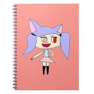 Caderno Espiral Garota Loba Pastel