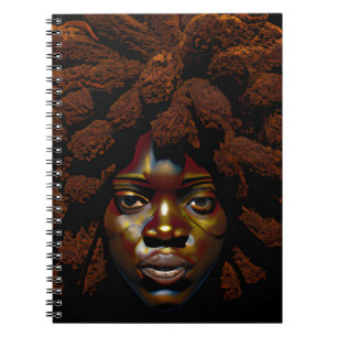 Caderno Espiral Garota Negra Magia Aniversário Sista Melanin Mulhe