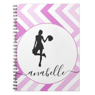 Caderno Espiral Garota rosa-branca, Cheerleader anima a tendência