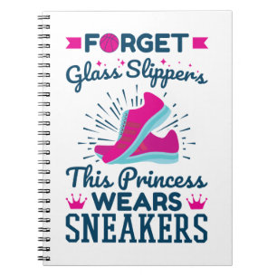 Caderno Espiral Garotas de basquete, esta princesa Veste tênis