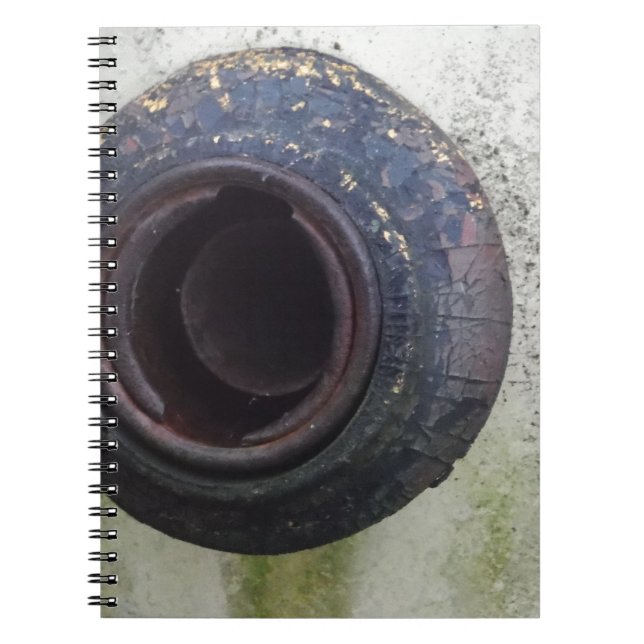 Caderno Espiral gás de caminhão verde e branco (Frente)