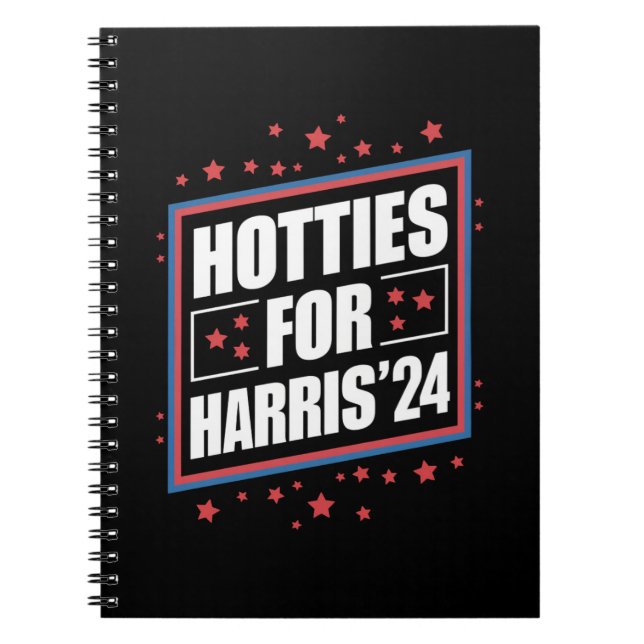 Caderno Espiral Gatas Para Kamala Harris (Frente)