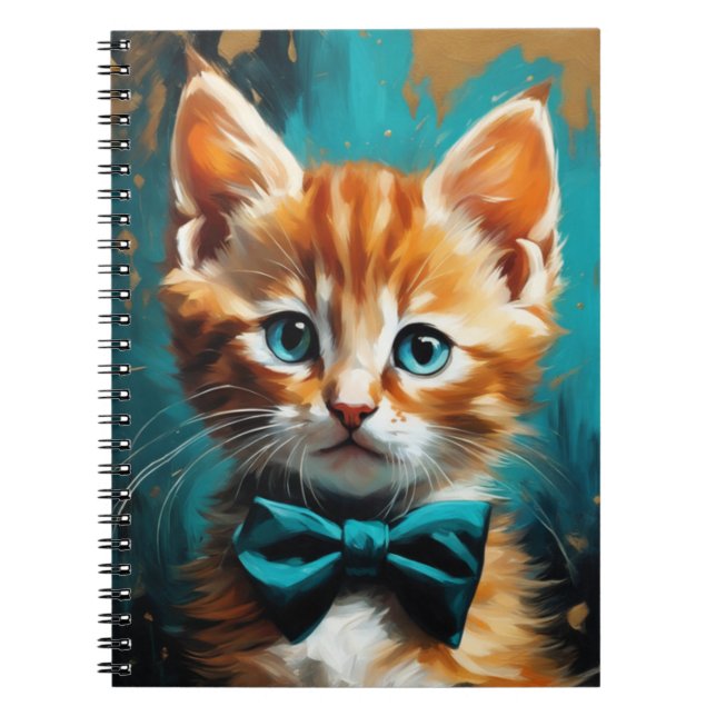 Caderno Espiral Gatinho com Arco | Notebook (Frente)