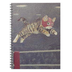 Caderno Espiral Gatinho de Luchador