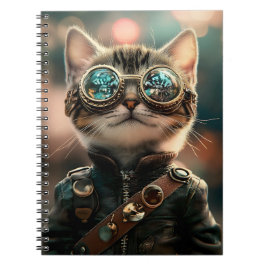 Caderno Espiral Gatinho Gato Adorável, Gatinho Gelado, Gelado, Gel