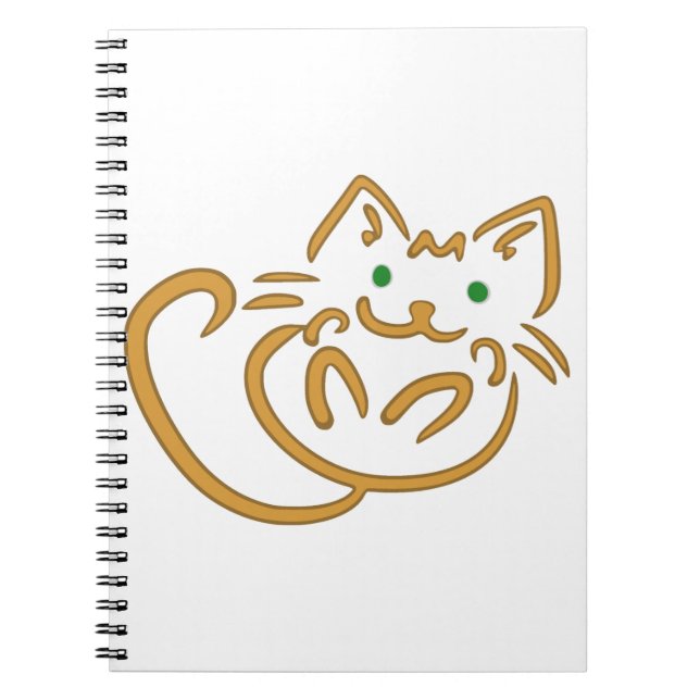 Caderno Espiral Gatinho Reprodutor (Frente)