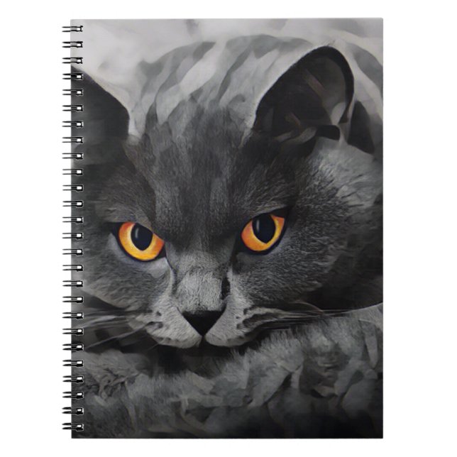 Caderno Espiral Gatinho Shorthair Britânico (Frente)