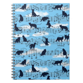 Caderno Espiral gatinhos musicais