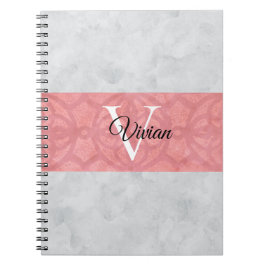Caderno Espiral Gatique Cor De Água, Rosa, E Cinzas, De Cor Rosa, 