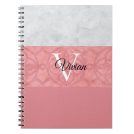 Caderno Espiral Gatique Cor De Água, Rosa, E Cinzas, De Cor Rosa, 
