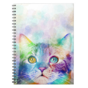 Caderno Espiral gato 663 multicolor