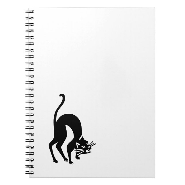 Caderno Espiral Gato ameaçador (Frente)