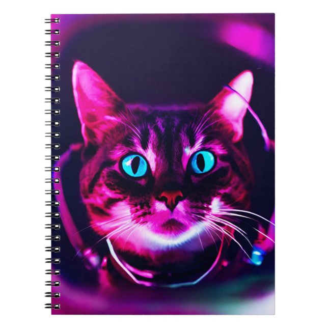Caderno Espiral gato astronauta (Frente)