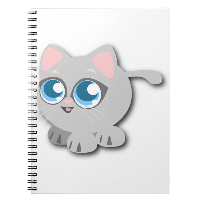 Caderno Espiral Gato Bonito (Frente)