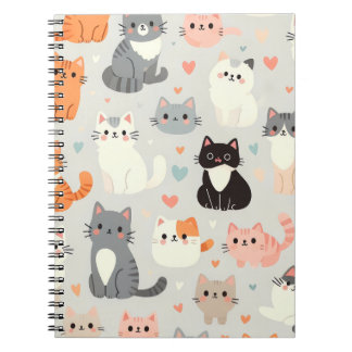 Caderno Espiral Gato Cinto