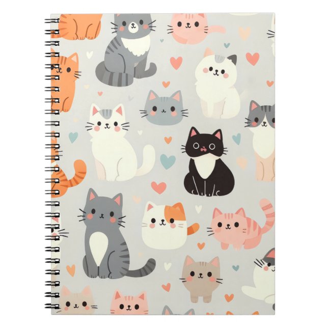 Caderno Espiral Gato Cinto (Frente)
