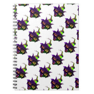 Caderno Espiral Gato Colorido Louco