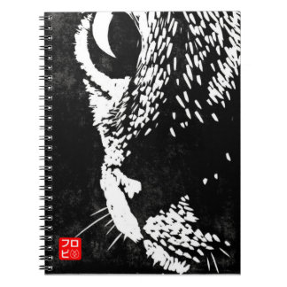 Caderno Espiral Gato com Brinco de Pérola