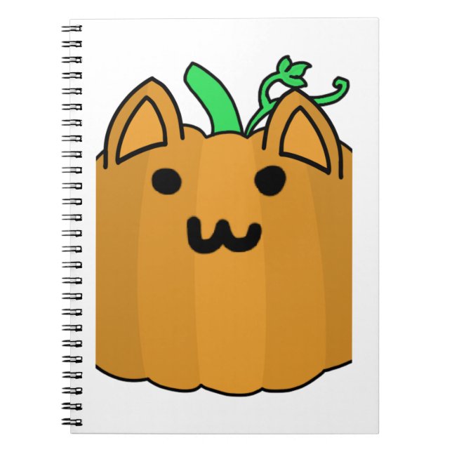 Caderno Espiral Gato de Abóbora de Gato (Frente)