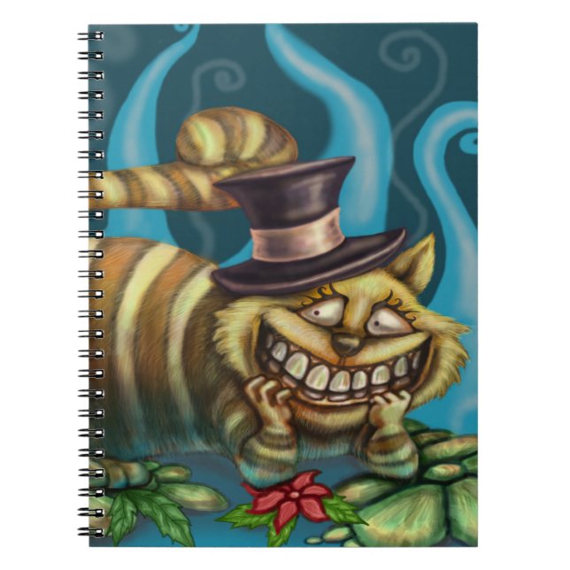 Caderno Espiral Gato de Cheshire (Frente)