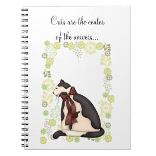 Caderno Espiral Gato de Gato com Foto Flores