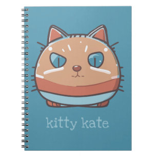Caderno Espiral Gato de Gato Rosto