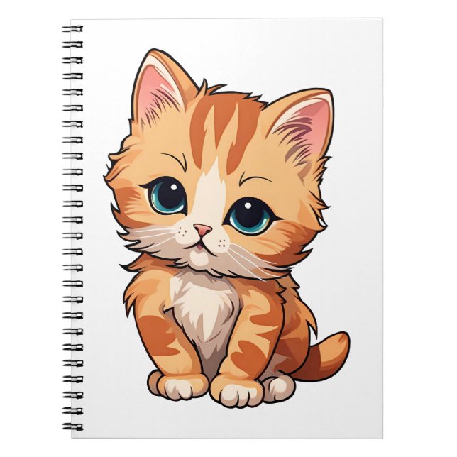 Caderno Espiral Gato de Tabby (Frente)