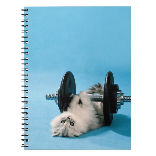 Caderno Espiral Gato de Workout (Frente)