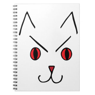 Caderno Espiral Gato Demônio Irritado