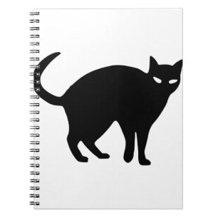 Caderno Espiral Gato-do-Halloween Pecado-preto-preto-e-peludo-raiv