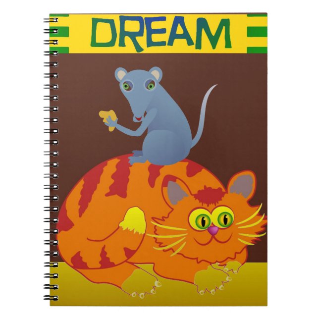 Caderno Espiral Gato e Rato (Frente)