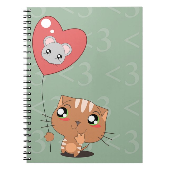 Caderno Espiral Gato e Rato (Frente)