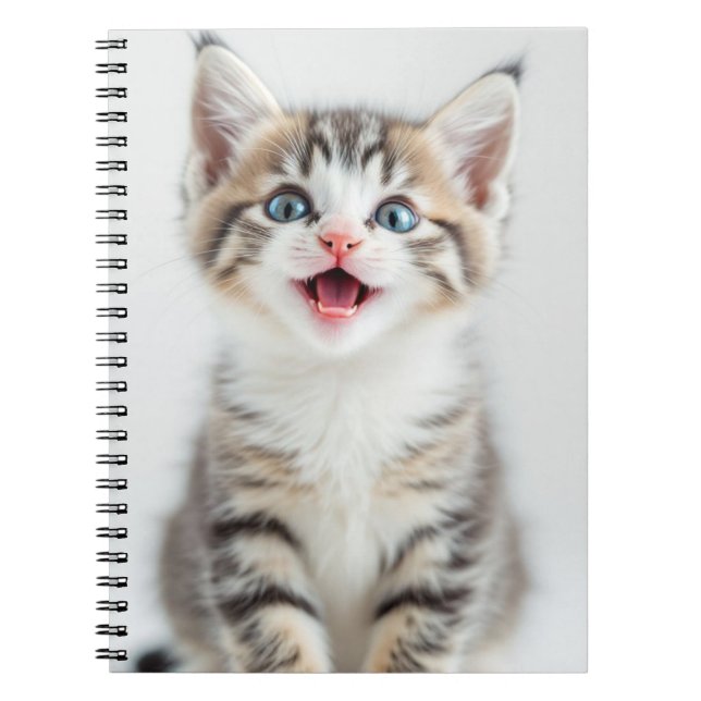 Caderno Espiral Gato feliz (Frente)